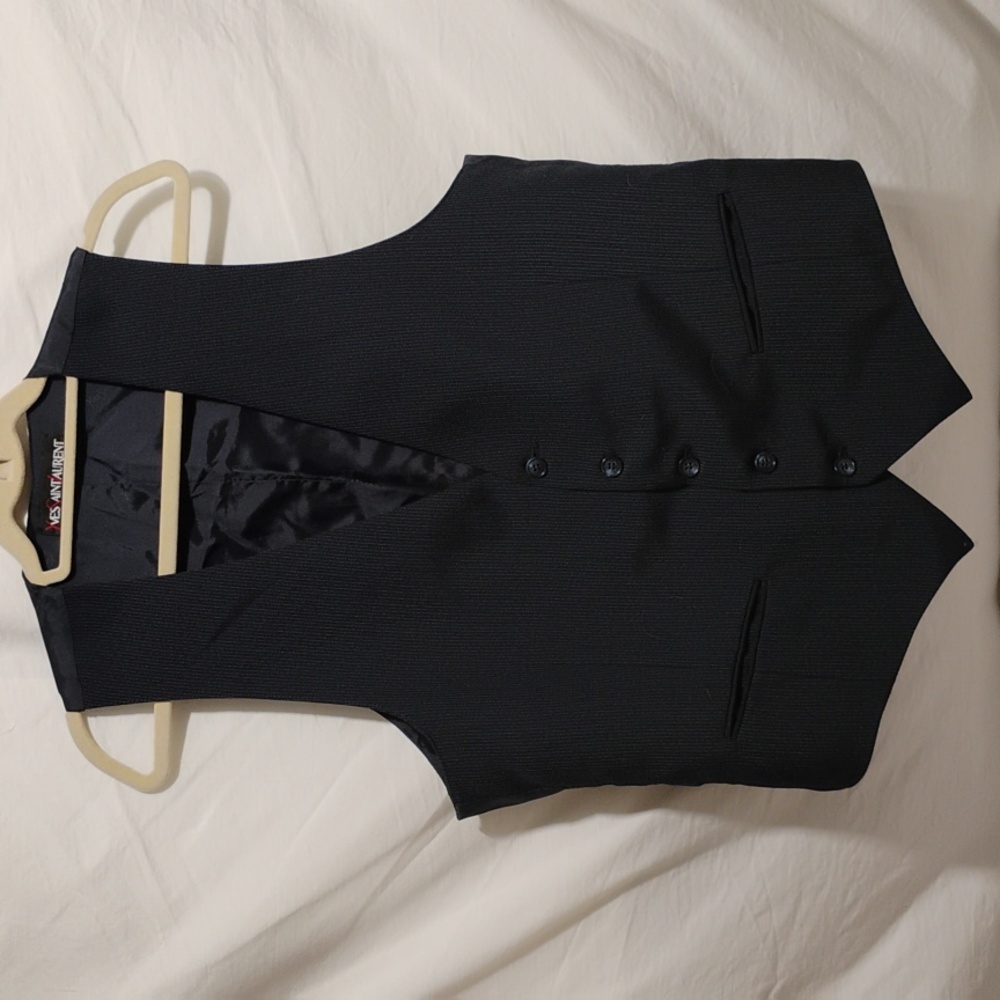(BX17) SALE! YSL Yves Saint Laurent Vest (Fabric Tags Removed)